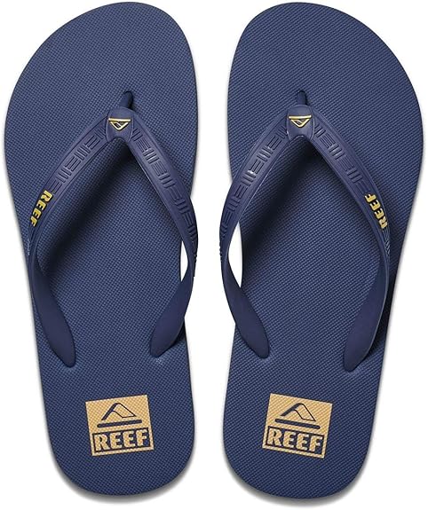 Reef Herren Seaside Prints Zehentrenner Sandale _blau